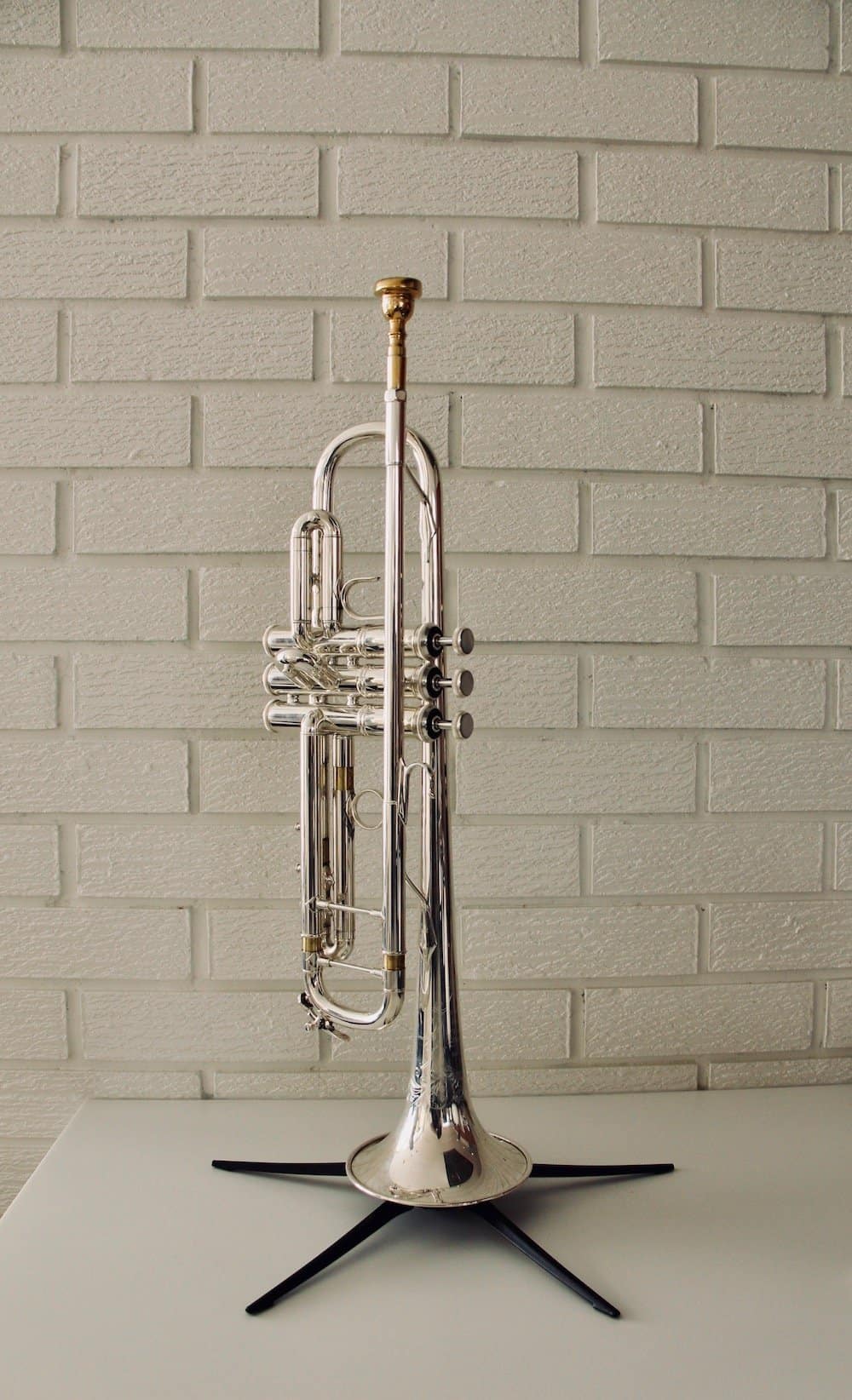 playing trumpet