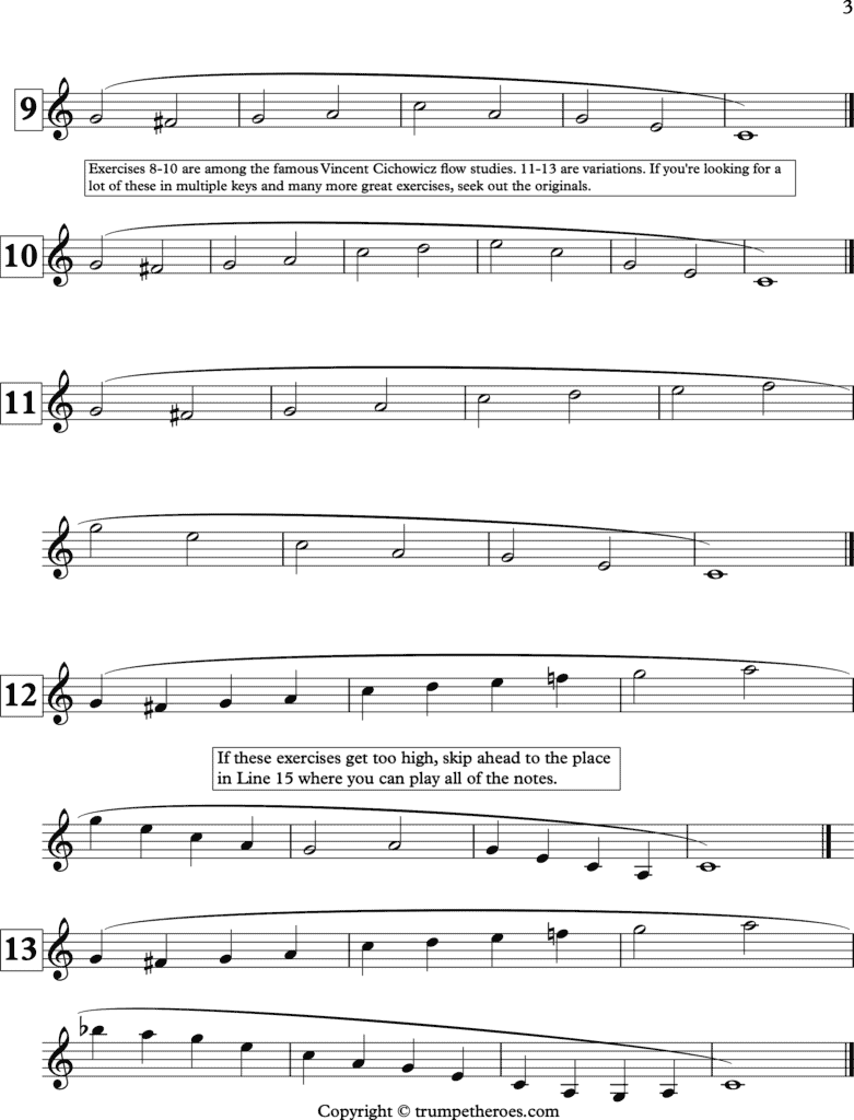 Trumpet Warm-Up #5 Page 3 of 4
