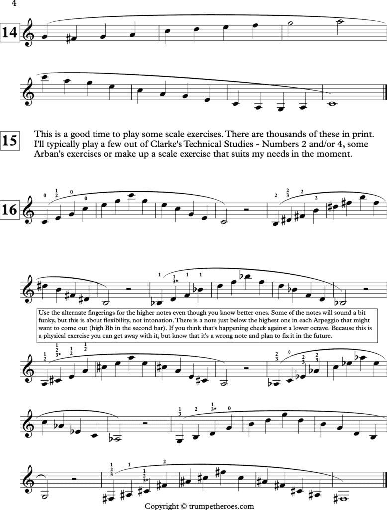 Trumpet Warm-Up #5 Page 4 of 4